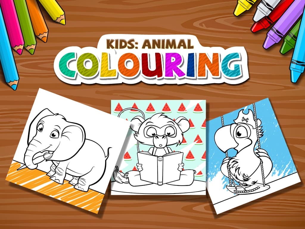 Kids Animal Colouring