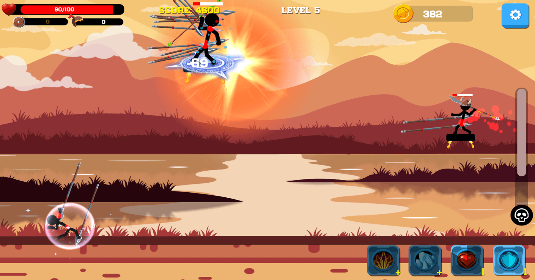 Stickman Bogenschütze