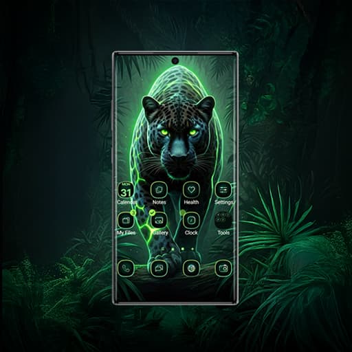 Wilder Schwarzer Panther