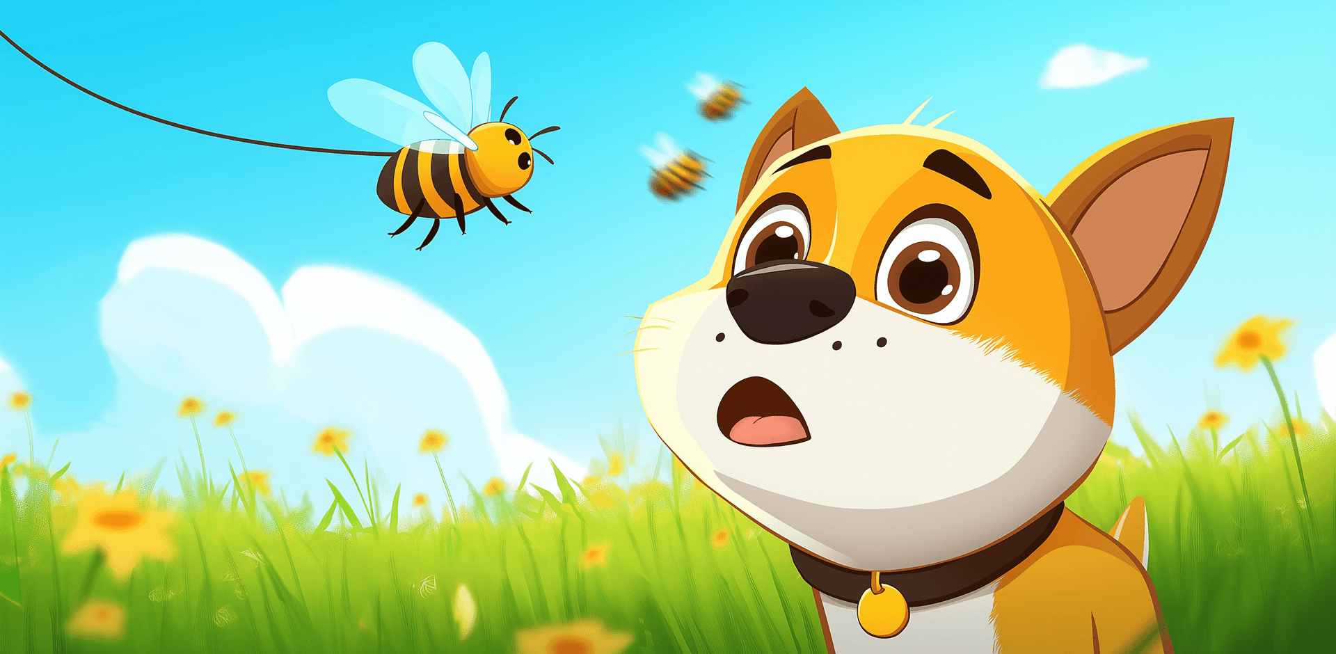 Rettet den Hund - Bienenangriff