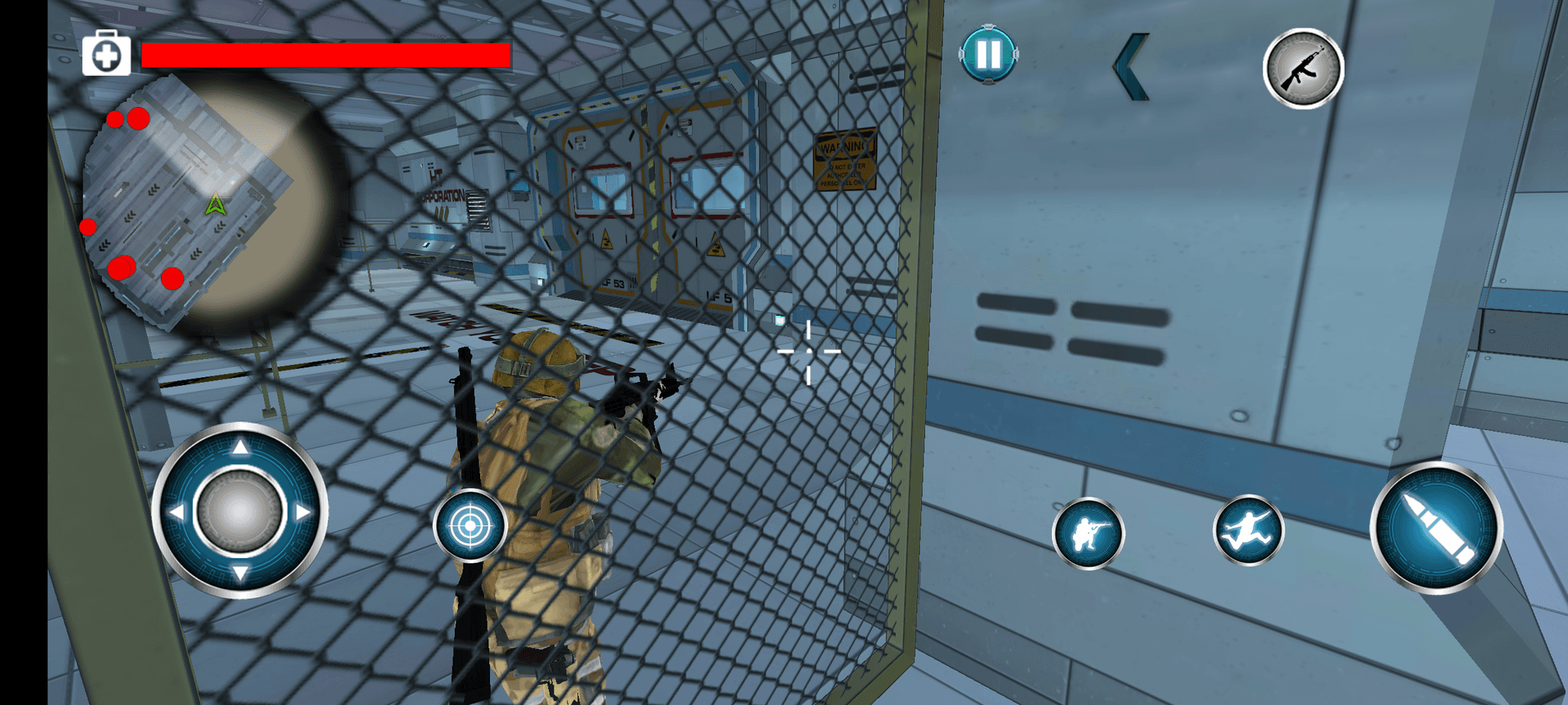 Roboter schießen Streik