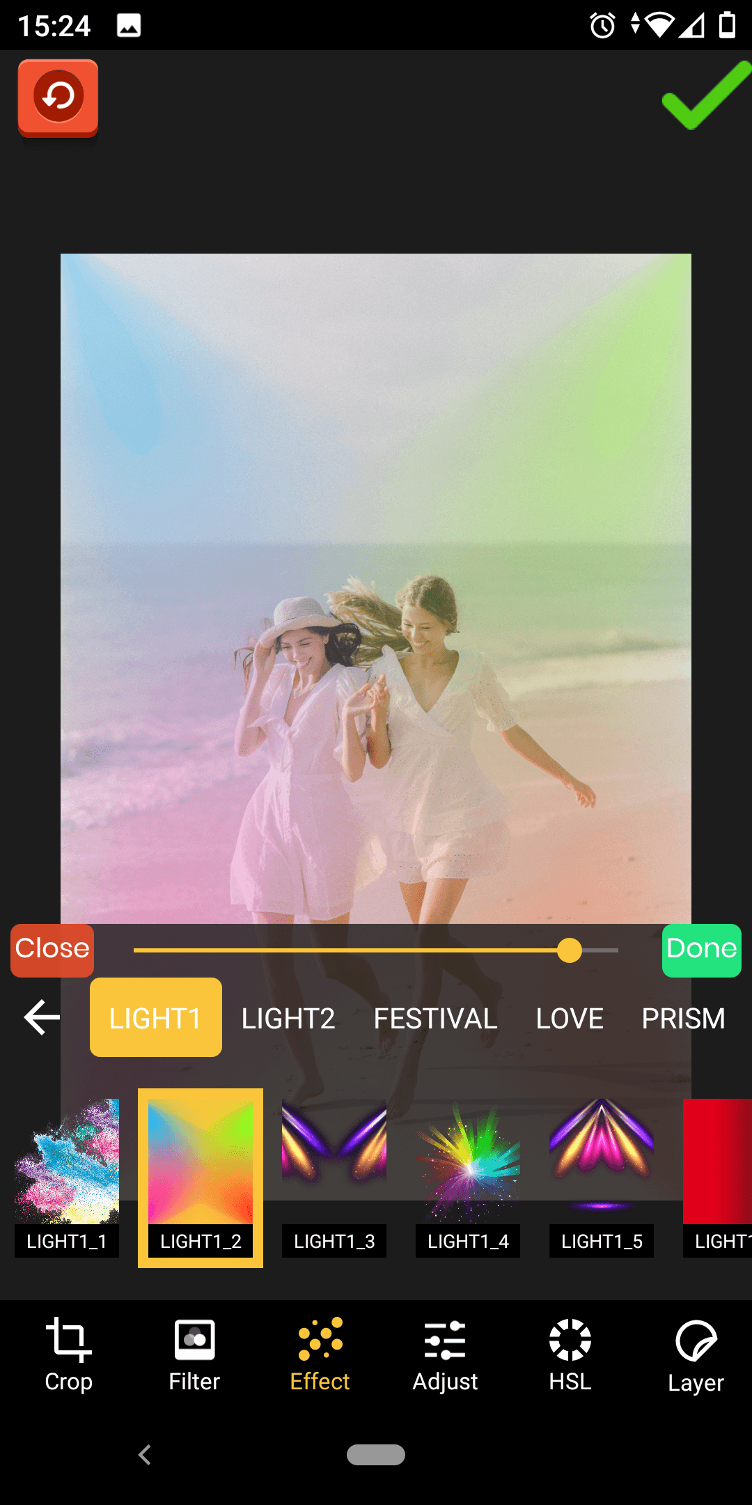 Foto-Editor einfärben