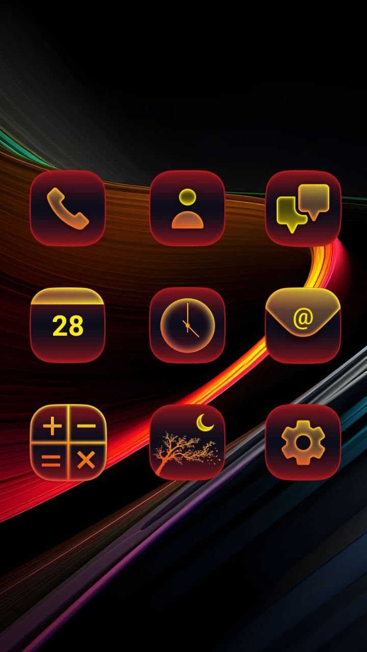 Bunte Linien Leuchten