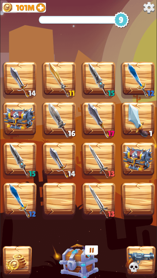 Waffen verschmelzen &amp; treffen