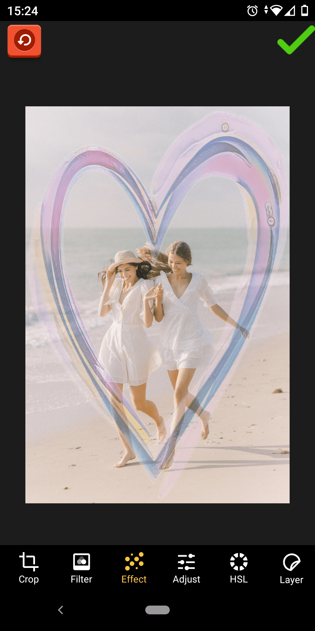 Foto-Editor einfärben