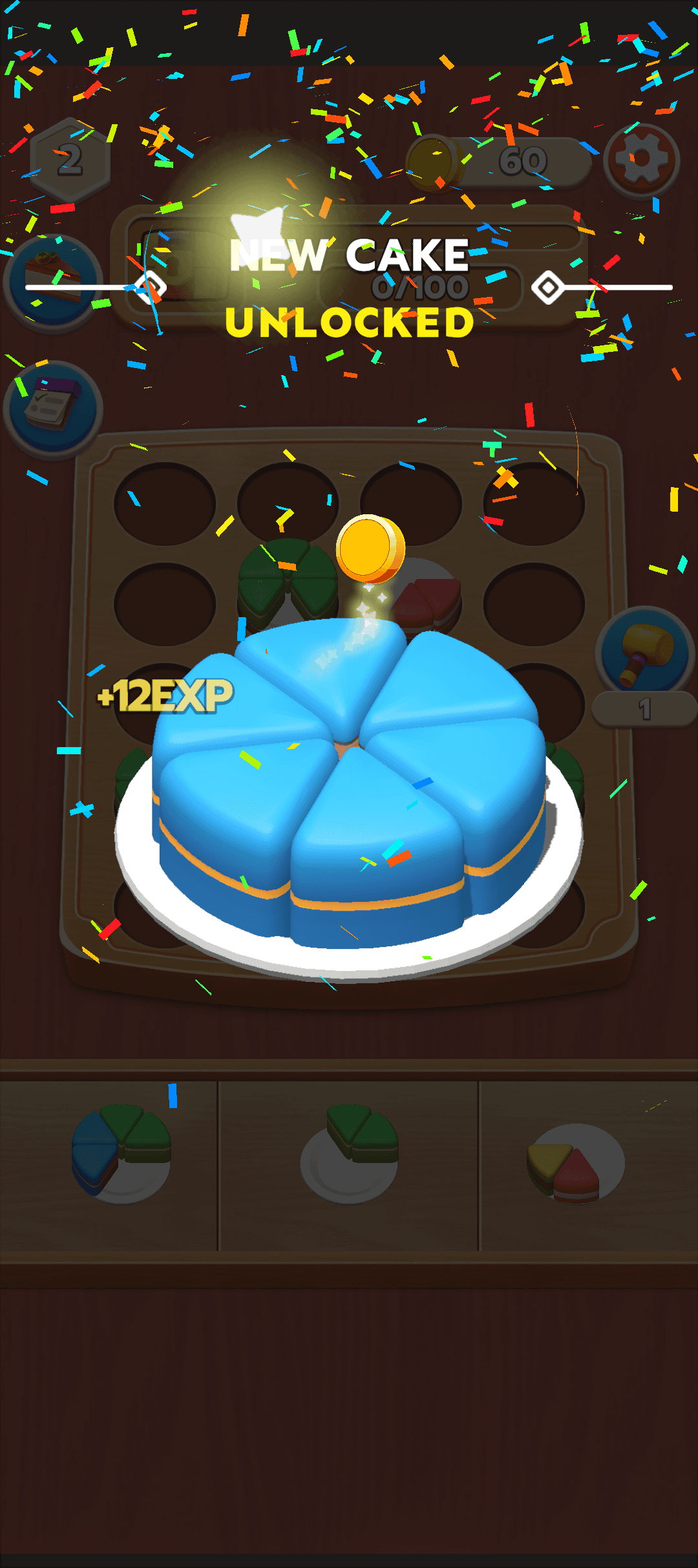 Kuchensortierung: 3D-Kombinationsrätsel
