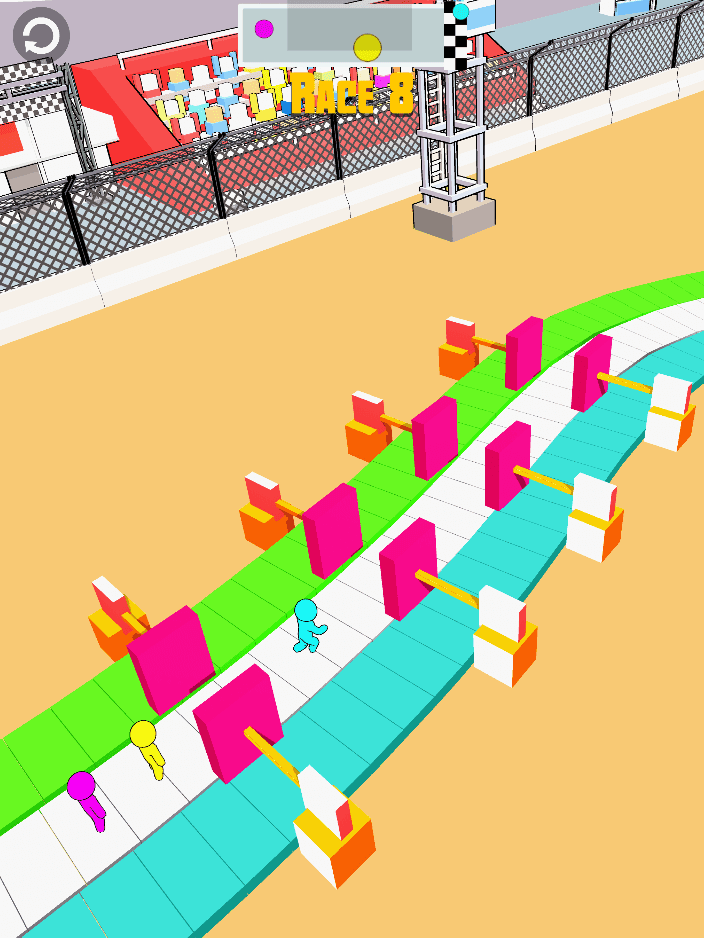 Strichmännchen-Rennen 3D