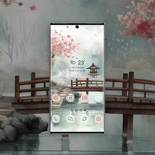 Ruhiger Zen-Garten