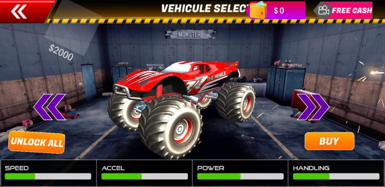 Monster Truck Stunts Mega Ramp