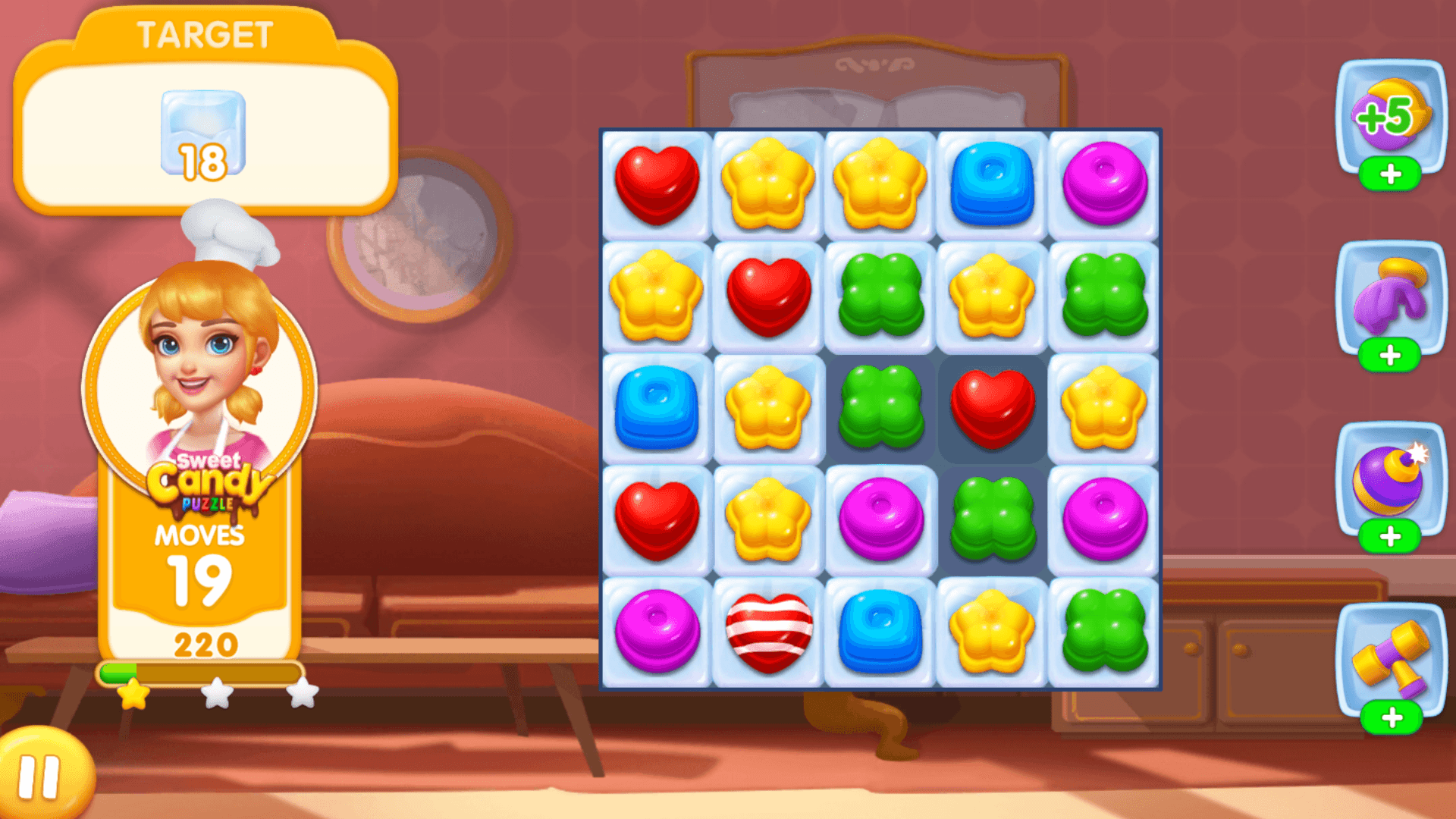 Süßes Bonbon-Puzzle