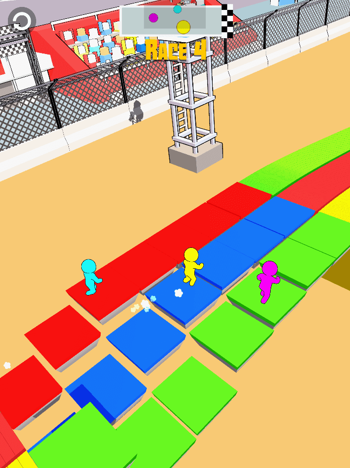 Strichmännchen-Rennen 3D