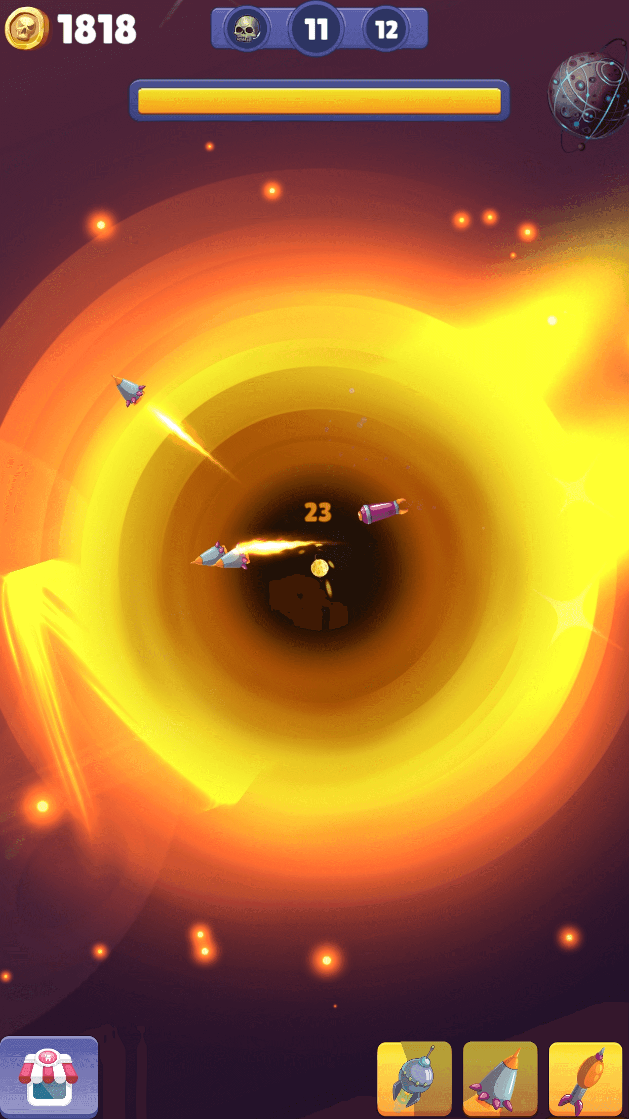 Untätiger Weltraumzerstörer