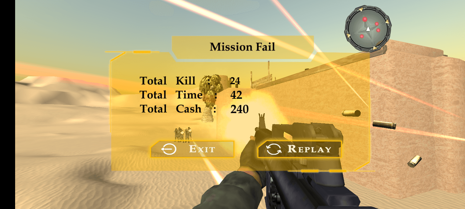 Wüstensturm Kommando Schießerei