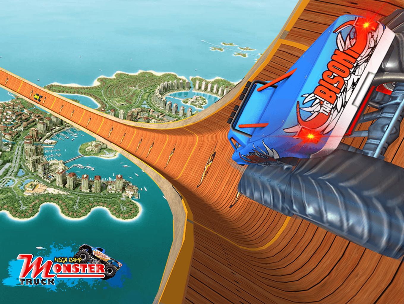Monster Truck Stunts Mega Ramp