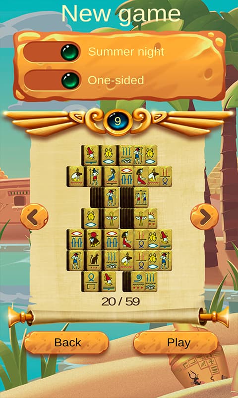 Zweiseitiger Mahjong Cleopatra 2