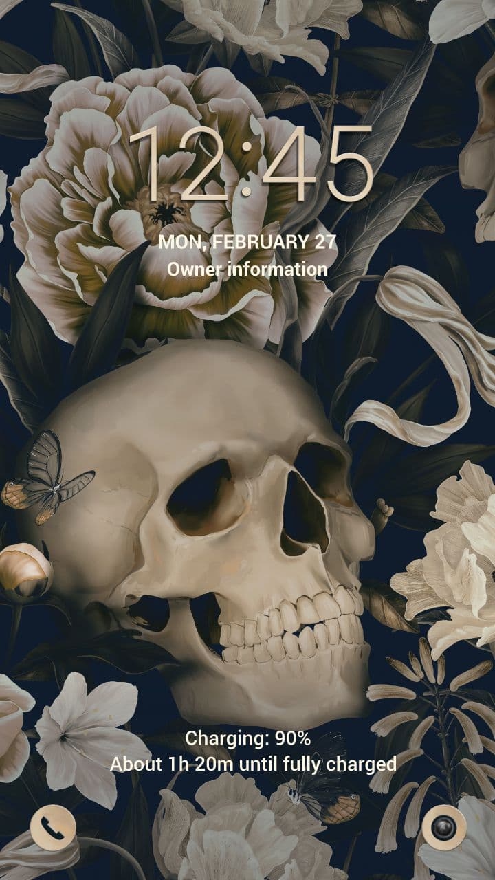 Blumenschädelmuster