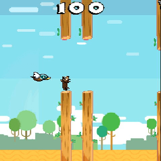 Flapping Duck