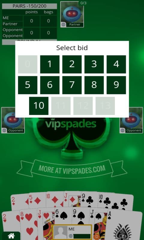 Spades Offline - Single Player