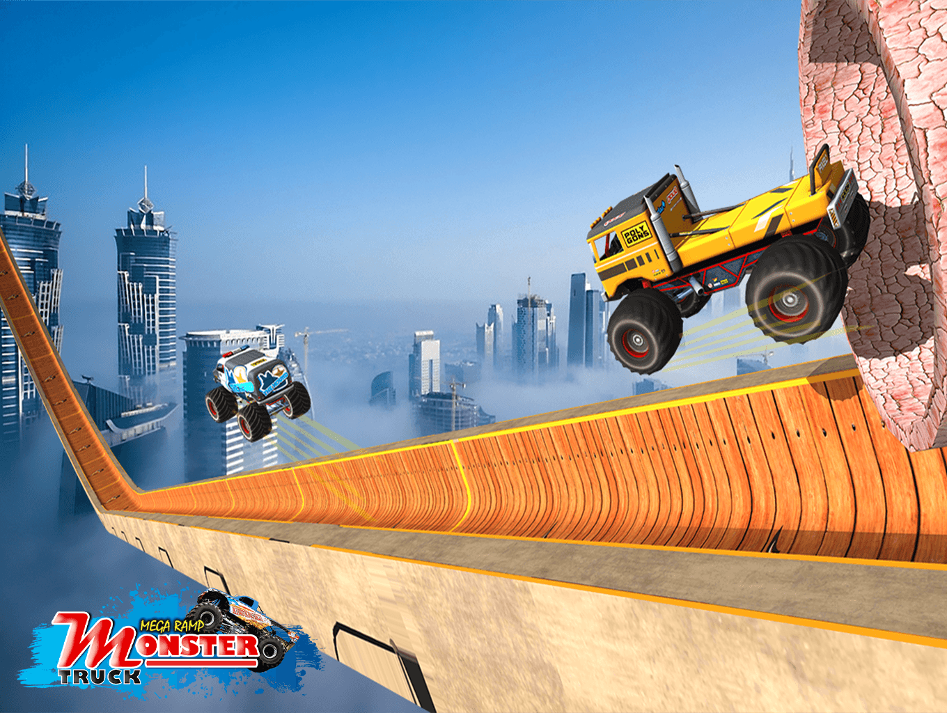 Monster Truck Stunts Mega Ramp