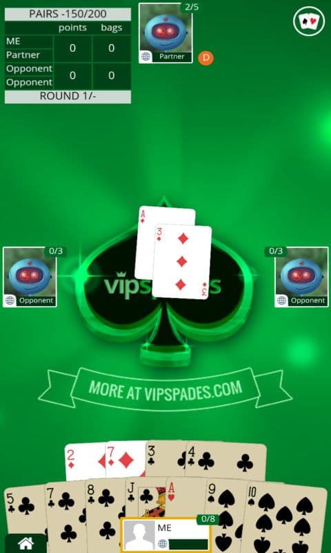 Spades Offline - Single Player