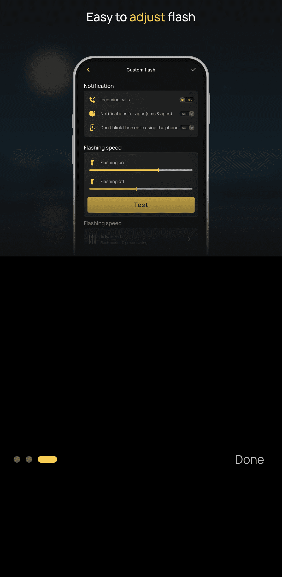 Taschenlampe Led-Benachrichtigungen