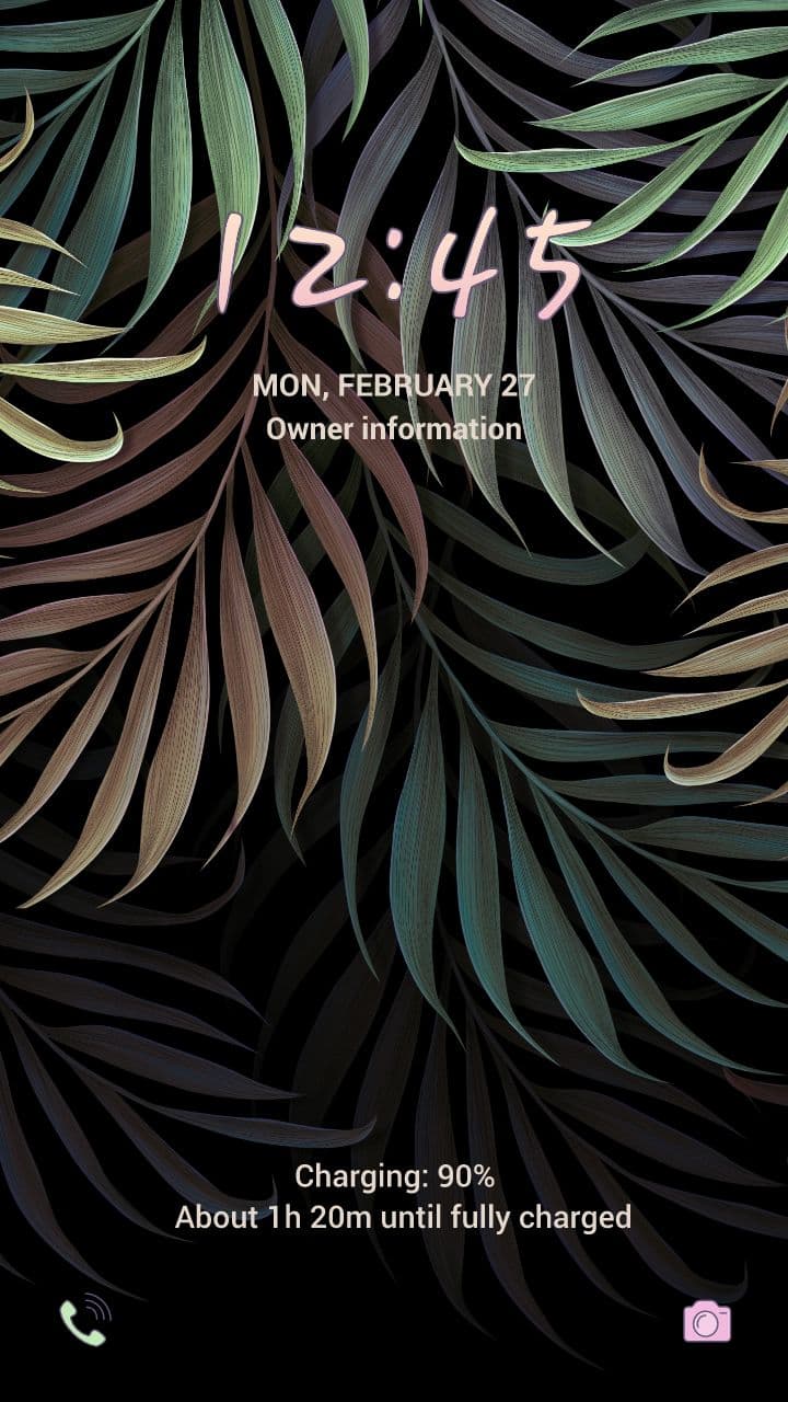 Exotisches Blattmuster