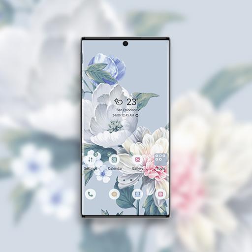 Handbemalte Blumen