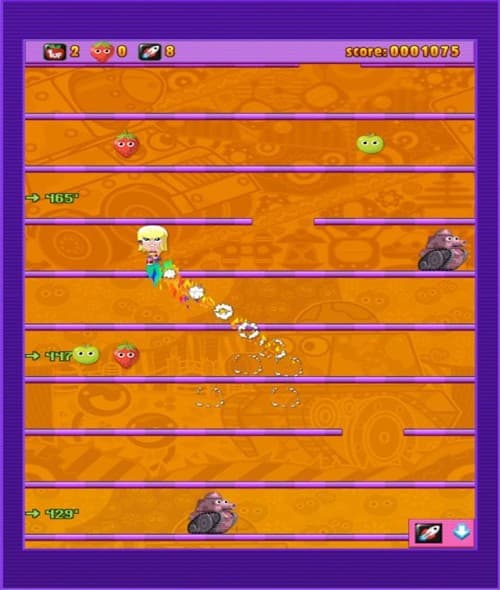 Fruchtbombe mit Rocket-Girl