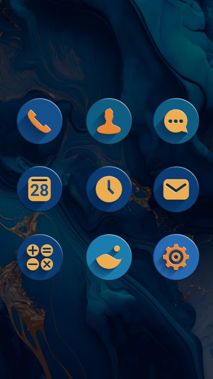 Luxuriöser Blauer Und Goldener Marmor