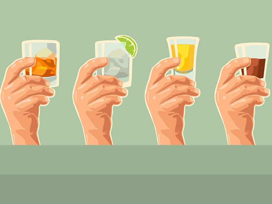 Schnaps, der Männer am emotionalsten macht