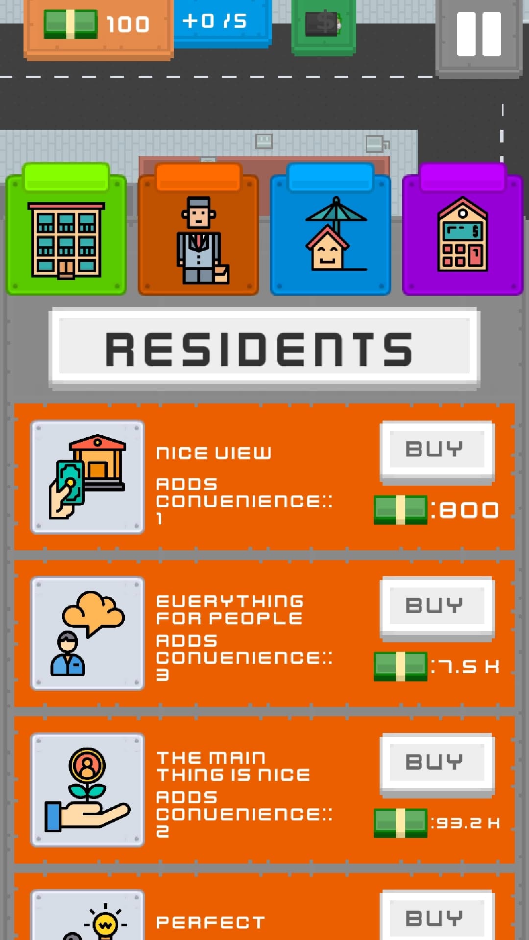 Tippen Sie zum Bauen