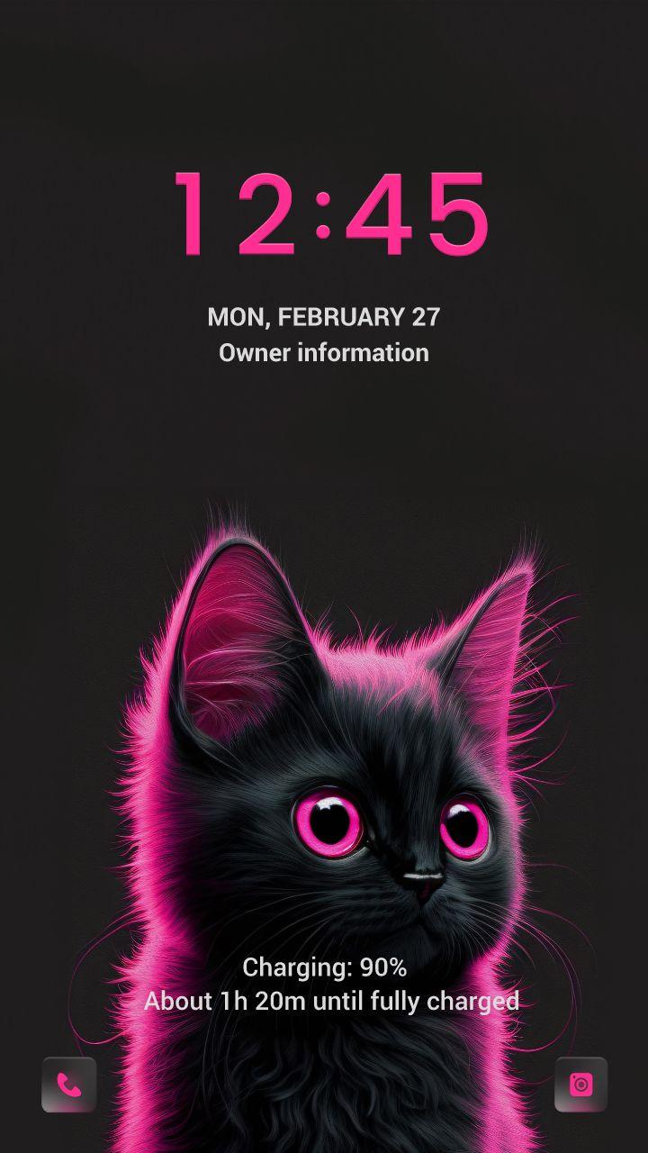 Rosa Neonkatze