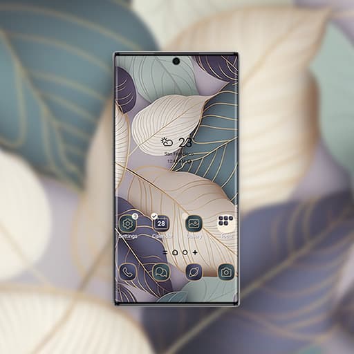 Künstlerisches Blattdesign