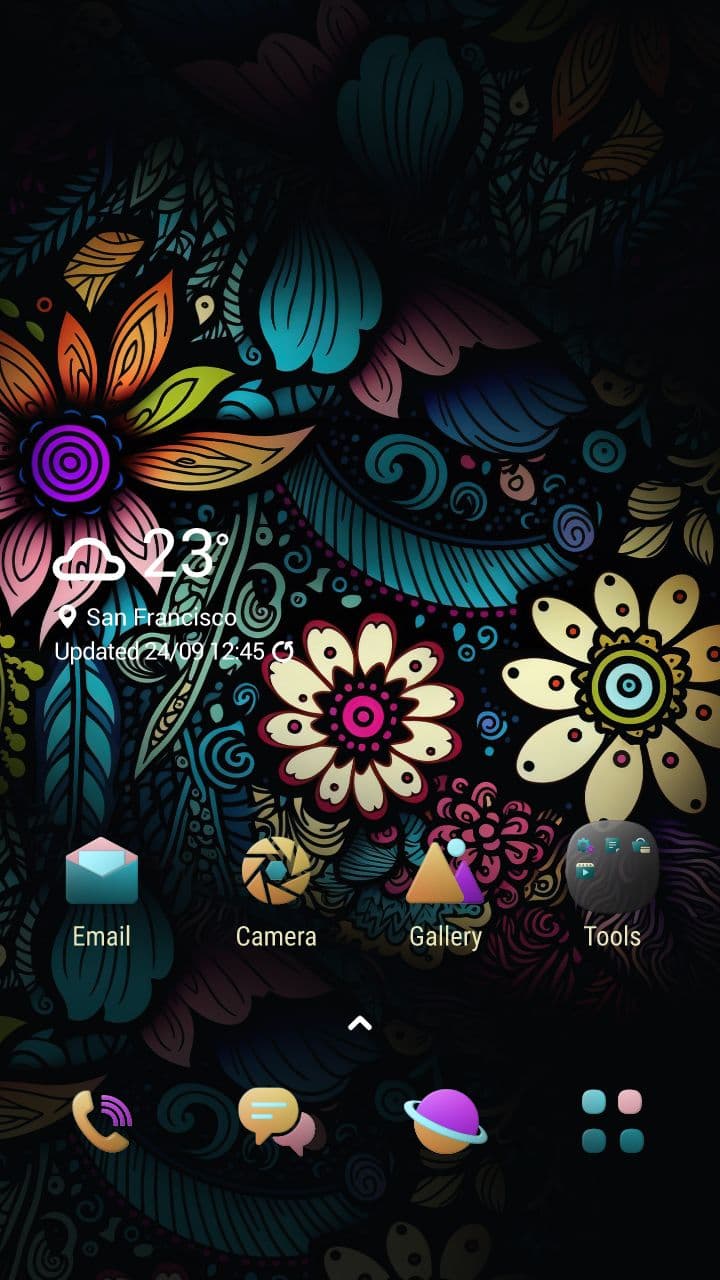 Fantasievolle Surreale Blumen