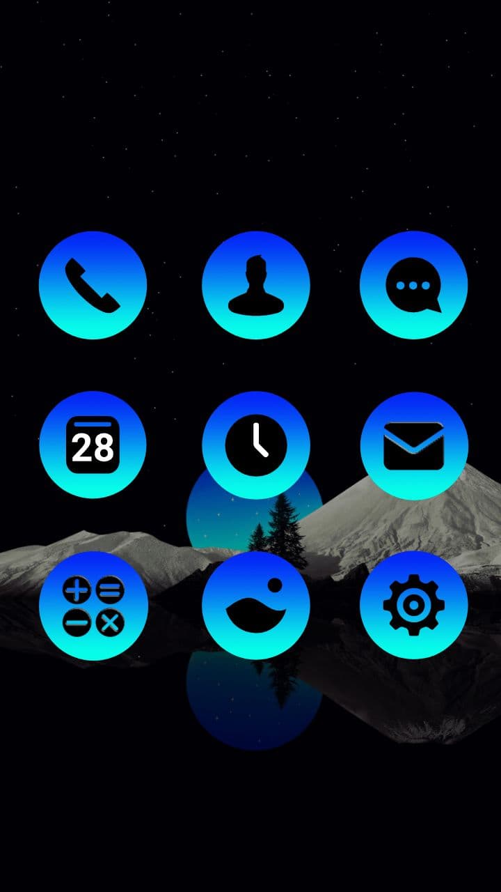 Abstrakte Naturlandschaft