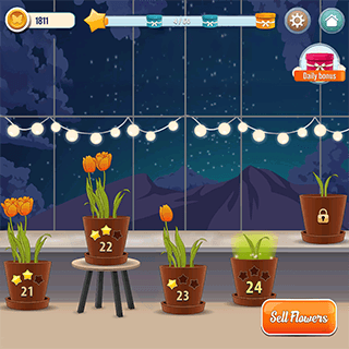 Solitaire TriPeaks Flowers 2