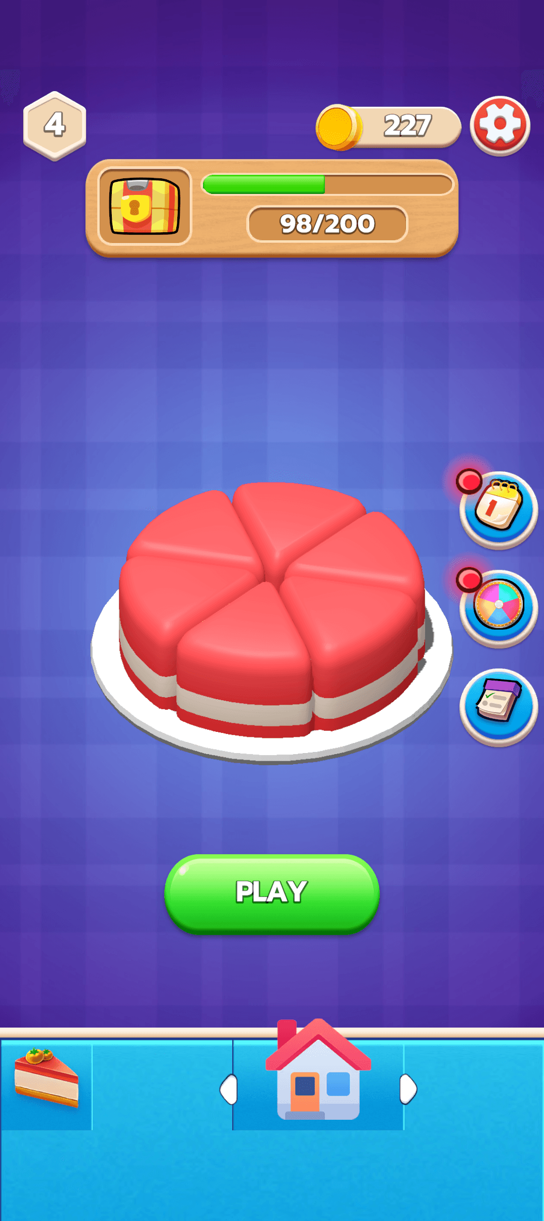 Kuchensortierung: 3D-Kombinationsrätsel