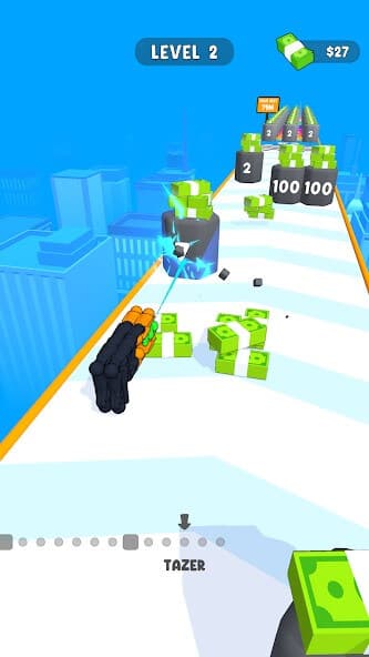 Menschliches Stickman-Gewehr