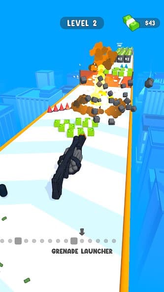 Menschliches Stickman-Gewehr