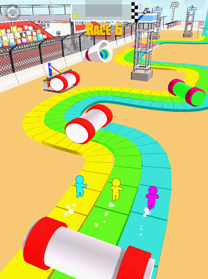 Strichmännchen-Rennen 3D