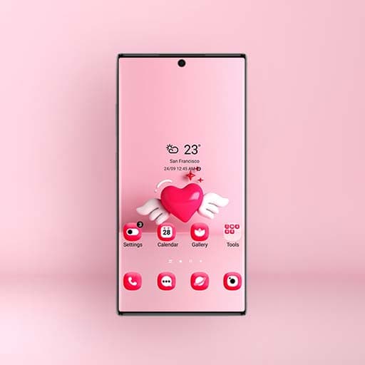 Valentinstag Geflügeltes Herz