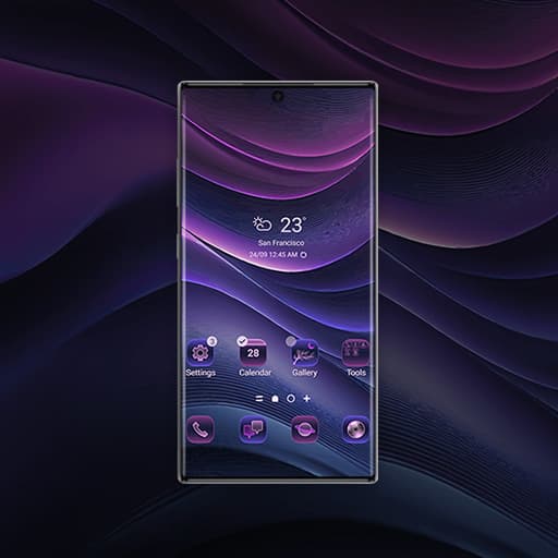 Abstraktes Gewelltes Leinen