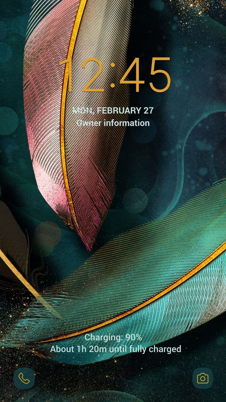 Schöne Bunte Federn