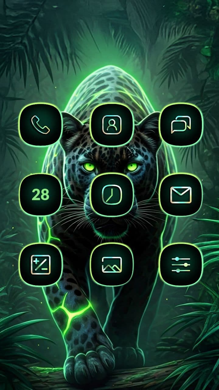 Wilder Schwarzer Panther