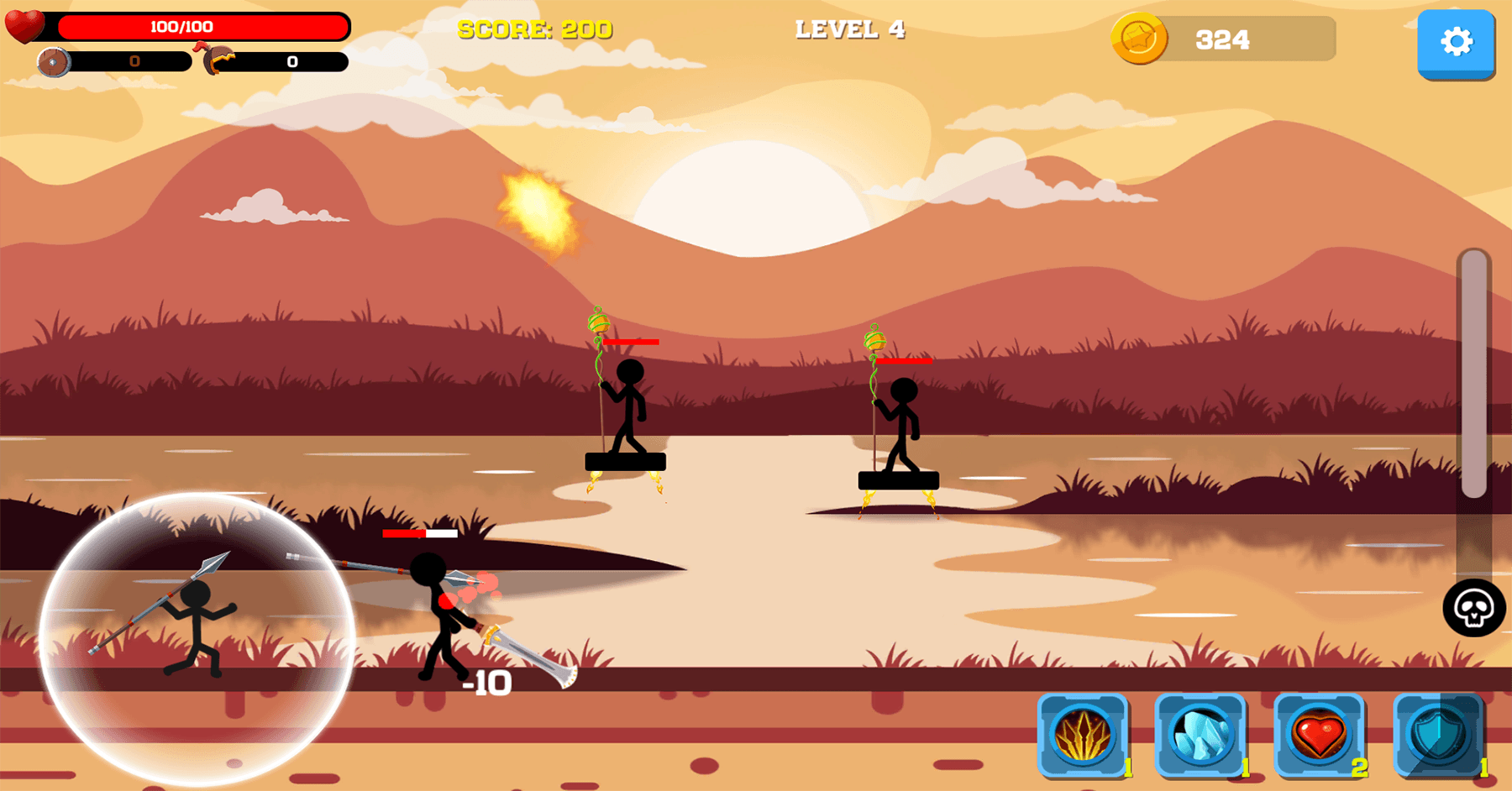 Stickman Bogenschütze