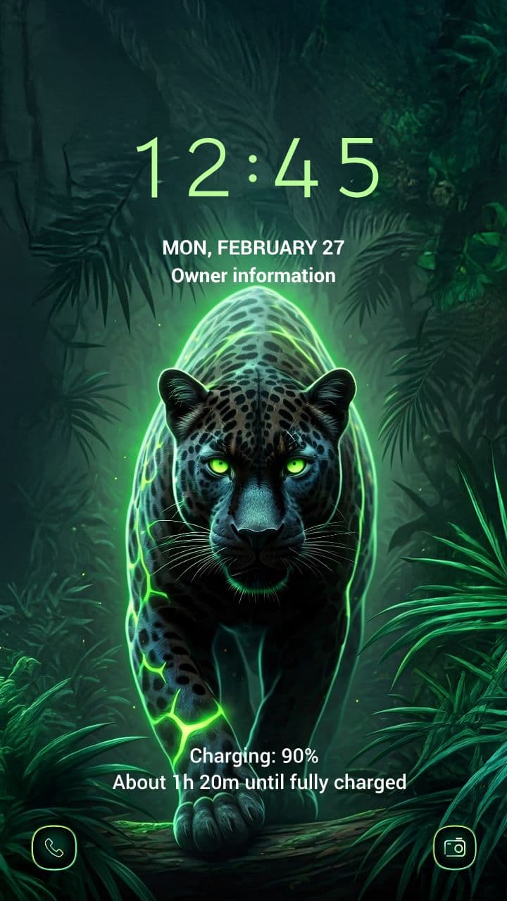 Wilder Schwarzer Panther