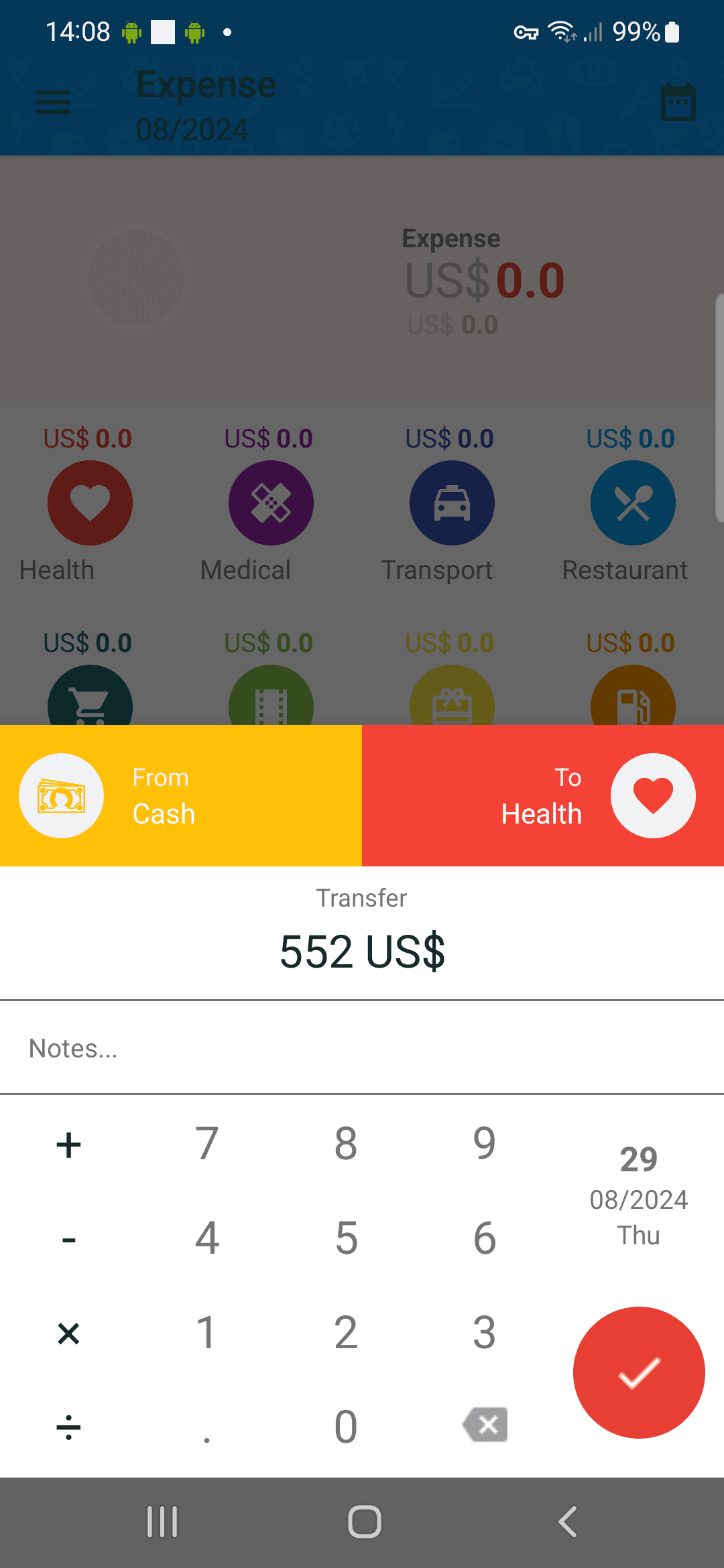 Tracker für Ausgaben und Einnahmen