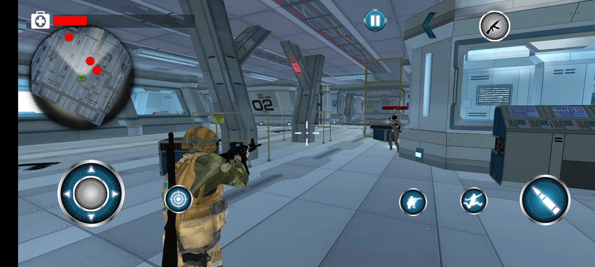 Roboter schießen Streik