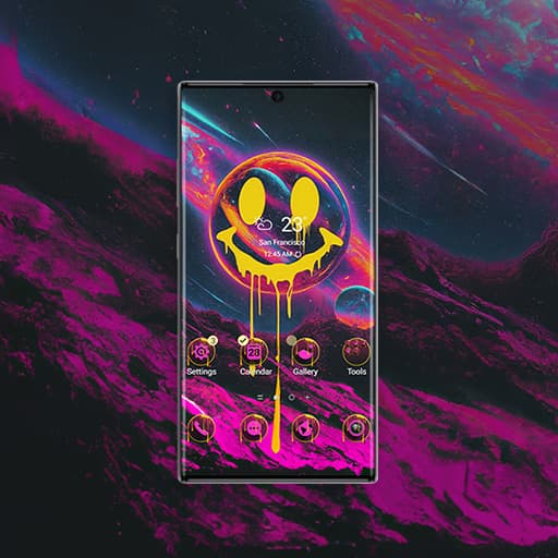 Tropfendes Smiley-Gesicht