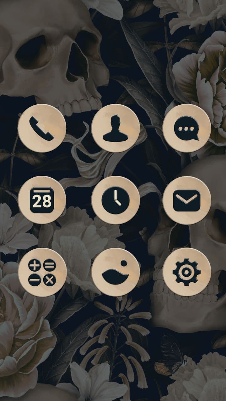 Blumenschädelmuster